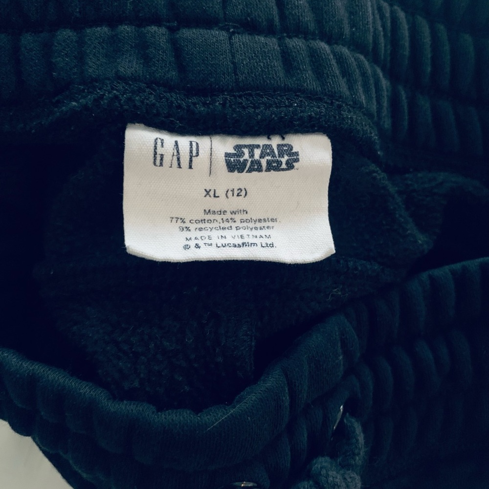 GAP Boys Star Wars, fleece lounge pant. Sz 12. Storm Trooper holographic. - Picture 3 of 3